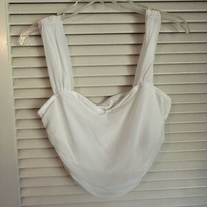 SHEIN Cream Sleeveless Top